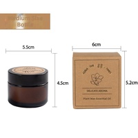Grande boîte de couvercle de bougie votive d'aromathérapie de marque privée faite à la main, parfumée noire, barres de cire de soja de Pâques écologiques