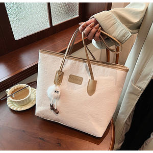 Sacs à main en PU pour femmes I-0270, bandoulière unique, grande capacité, fermeture éclair, sac à main pour femmes, mode printemps été hiver, sac à bandoulière - Product Image 4