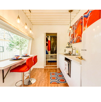 Maison préfabriquée en conteneur de 20 pieds, 5 chambres, bureau, cabine, maison modulaire, maisons préfabriquées, maison modulaire à 2 étages