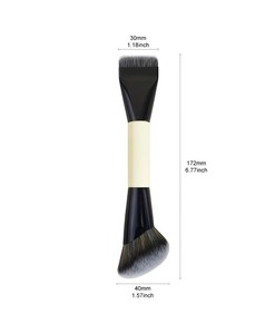<span class=keywords><strong>Pinceau</strong></span> de maquillage double extrémité Fond de teint doux <span class=keywords><strong>Pinceau</strong></span> à poudre libre <span class=keywords><strong>Pinceau</strong></span> correcteur portable double extrémité Outil de maquillage - Product Image 6