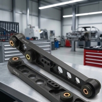 Bras de suspension inférieur robuste en aluminium usiné CNC sur mesure 6061-T6/7075-T6, composant de suspension anodisé pour camion surélevé