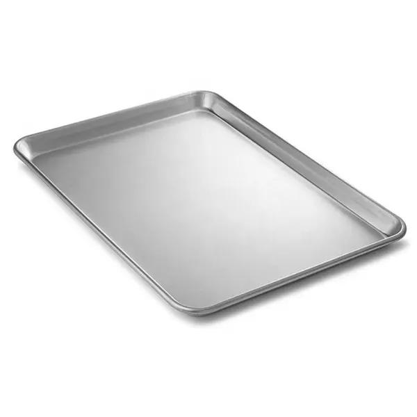 Plateau en aluminium de grande taille, boulangers et cuisiniers avec feuille d'aluminium, pour four, rôtissoire