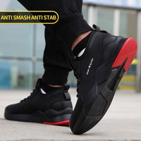 Chaussures de sécurité respirantes anti-perforation GUYISA CE certifiées Union Européenne pour sports de plein air noires
