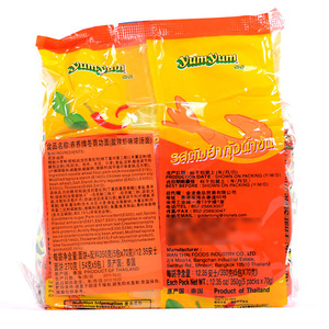 Dongyin-Comida instantánea importada de Tailandia, mariscos tailandeses en bolsas, fideos, venta al por mayor, 350g - Product Image 4
