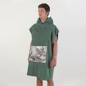 Fábrica Algodón Impreso Poncho Toalla con Bolsillo Desechable LOGO Surf Poncho De - Product Image 3