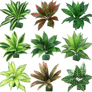 ต้นไม้ประดิษฐ์ในกระถางสไตล์นอร์ดิก ตกแต่งบ้าน <span class=keywords><strong>ใบ</strong></span>มอนสเตอร่า เด<span class=keywords><strong>ล</strong></span>ิซิโอซา และใบโปโธส - Product Image 1