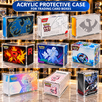 Boîte de présentation en acrylique ETB 151 UPC pour Elite Trainer Box et carte UPC, magnétique, protection UV, transparente