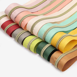 Dawei High-Quality Electroplated Light Gold Teeth <strong>Nylon</strong> Luggage <strong>Zippers</strong> | Customizable Colors &amp; Sizes - Product Image 3