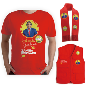 Camisetas Personalizadas para Campañas Electorales en Zambia, Impresión Digital de Cuerpo Completo, <span class=keywords><strong>Candidato</strong></span> Presidencial - Product Image 1