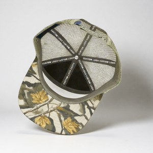 Gorras Trucker Deportivas Personalizadas con Logotipo, 7 Paneles, Malla de Camuflaje, Parche de Cuero, Diseño Forestal, Transpirables - Product Image 5