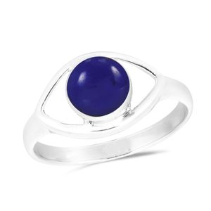 Anillo antiguo de lapislázuli Coral de forma cuadrada para boda o fiesta chapado en rodio inspirado en Vampire Diaries - Product Image 5