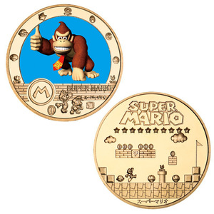 Pièces commémoratives Mario Anime, badge en fer moulé sous pression, coloré, doré, en relief, cadeau, objets de collection, emballés individuellement - Product Image 4