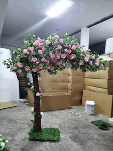 Arbre de table à fleurs de <span class=keywords><strong>cerisier</strong></span> rose clair K0123 1.2m 1.5m Fournitures de décoration d'église pour événements de mariage Arbre à fleurs artificielles pour usage intérieur - Product Image 5