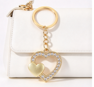 Cute Heart Shape Crystal Keychain Silver Gold Rhinestone Bag Charm <b>Birthday</b> <b>Gift</b> <b>for</b> Women Girls <b>best</b> <b>friend</b> <b>birthday</b> <b>gifts</b> <b>for</b> - Product Image 4