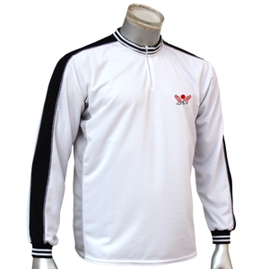 Custom Logo Men's Taekwondo 1/4 Zip Long Sleeve Crewneck 100% Cotton Knitted Quick Dry Martial Arts Training Gym Sports <b>Tee</b> - Product Image 3