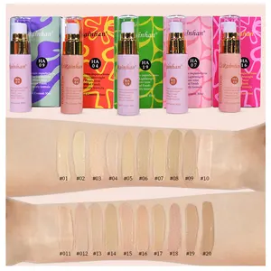 Multi-Kleuren Vloeibare Make-Up Foundation En Concealer 2 In 1 Bedekken De Huidskleur Van Het Gezicht