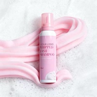 Mousse nettoyante pour extensions de cils vegan en gros, 100 ml, sans larmes, shampoing pour cils, mousse à la fraise personnalisée, crème fouettée, outil de beauté