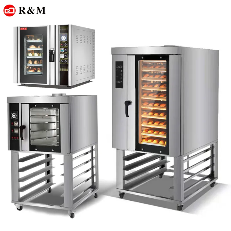 Commercial baking Equipment other snack machines Natural automatic temperature control system 5 10 trays bakery convection oven