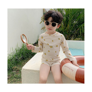 Vendita calda ragazzi costumi da bagno 2 pezzi moda mare crema solare a maniche lunghe costume da bagno <span class=keywords><strong>per</strong></span> i <span class=keywords><strong>bambini</strong></span> - Product Image 6