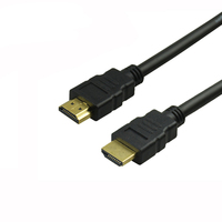 Câble coaxial SIPU 1,5 m plaqué or 24 carats 1080P 4K 3D pour HDTV, projecteur, moniteur, PC portable et blindage en feuille