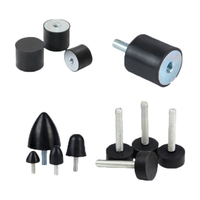 Cylindrique personnalisé M4 - M12 Goujon Isolateurs en caoutchouc Canette Anti Vibration Sandwich Supports