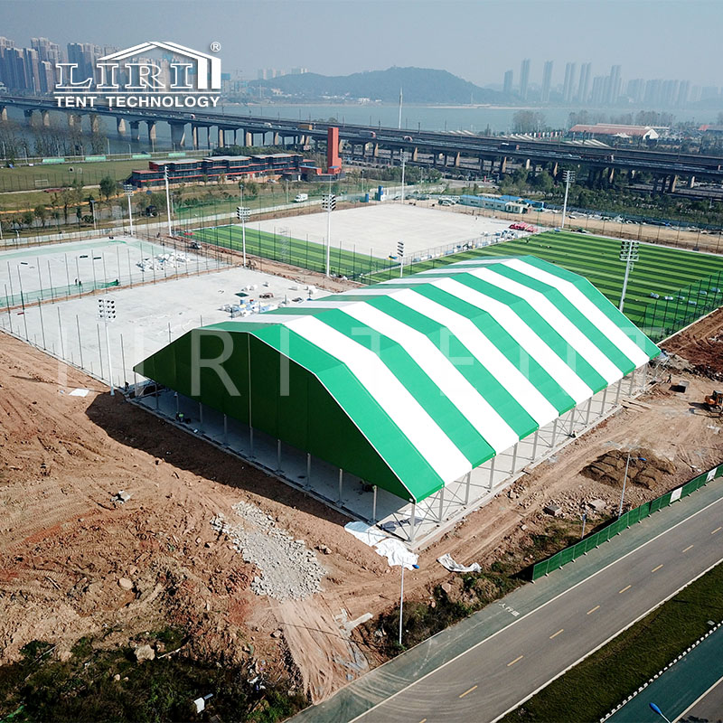 Polígono de techo para el campo de fútbol, estadio de fútbol carpa de cúpula