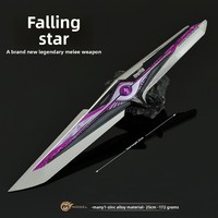 Modèle d'armes à thème de jeu Delta, « Starseeker » - 25 cm, pièce de collection entièrement en métal, fabriquée en Chine, pour cadeaux d'anniversaire/de Noël