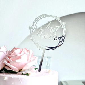 Decorazione per Torta Nuziale in Acrilico con Scritta 'Just Married' per Ricevimento di Nozze, Addio al Nubilato, Festa di Fidanzamento - Product Image 2
