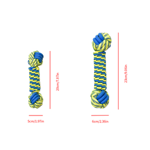 Kangdarpet <b>Pet</b> Rope <b>Toy</b> Aggressive Chewers Dental Cleaning Teeth Chewing Rope <b>Interactive</b> Fetch <b>Toy</b> Training Play <b>Toy</b> - Product Image 6