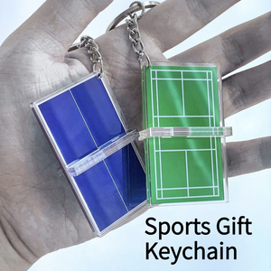 Nouveau porte-clés sportif 3D en acrylique - Design moderne et minimaliste pour pickleball, badminton, <span class=keywords><strong>tennis</strong></span> de table, léger, écologique, pour enfants - Product Image 1