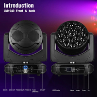 Big Dipper LM1940 Vente en gros Bee Eye RGBW 4 en 1 Wash Zoom LED Moving Head Light DJ Disco Stage Light