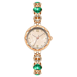 レディース高級ファッションビジネスヴィンテージ防水3BAR合金腕時計、ガラス文字盤、ラウンドケース、クォーツムーブメント、針表示 - Product Image 2