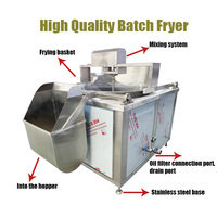 Friteuse électrique industrielle entièrement automatique personnalisable pour pommes de terre, avec décharge automatique et fonction de mélange
