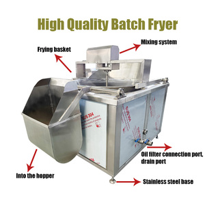 Customizable Industrial Full-automatic Electric Potato <strong>Chips</strong> <strong>Fryer</strong> Batch <strong>Fryer</strong> With Automatic Discharge And Mixing Function - Product Image 2