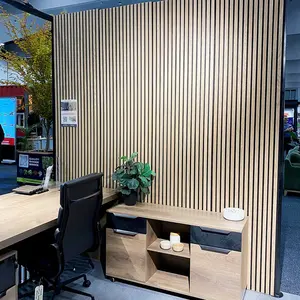 wall decorative panel Akupanel acupanel sound proof wall panels Acoustic Slat Wood Panels sound absorbing Eco-friendly material