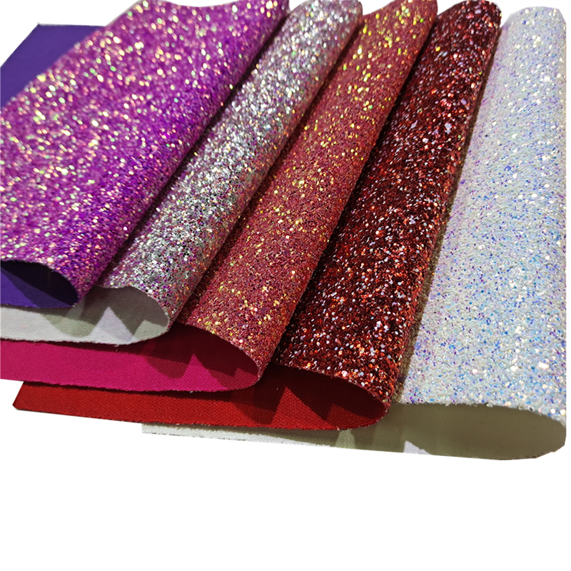 Sparkly Shiny Synthetic Vinyl PU Glitter