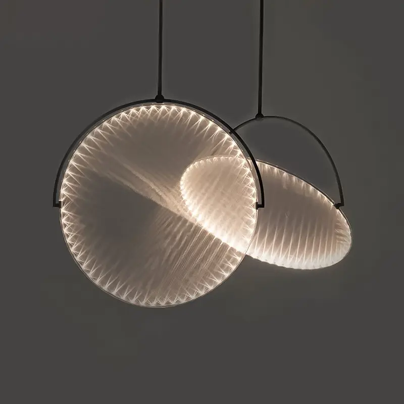 Lampadario per sala da pranzo lampada a sospensione a Led creativa moderna arte minimalista lampada a sospensione decorativa in tessuto nordico a sospensione