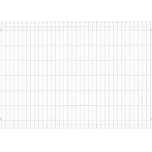 Pannello di Recinzione Modulare Bianco Medio e Cancello in Rete Metallica Elettrosaldata 200 X 102 cm Prodotto in Rete Metallica ad Alta Resistenza - Product Image 1