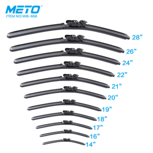 Balais d'essuie-glace avant multi-clips 3-en-1 en caoutchouc naturel pour Cadillac, fabriqués en Chine par <span class=keywords><strong>METO</strong></span>, pour un essuage stable du pare-brise. - Product Image 4