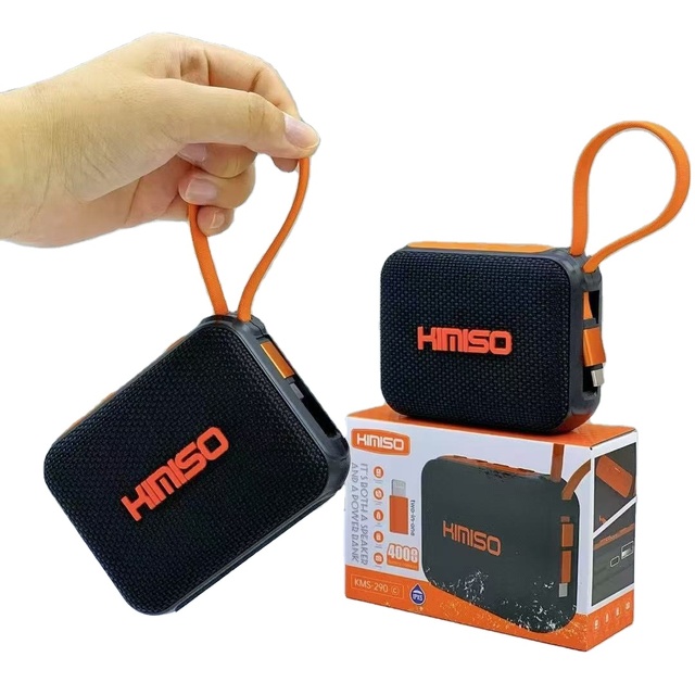 KMS-290C Wireless Portable Waterproof Speaker High Fidelity HiFl Sound Quality Outdoor Party Smart Speaker 4000MAH Power Bank