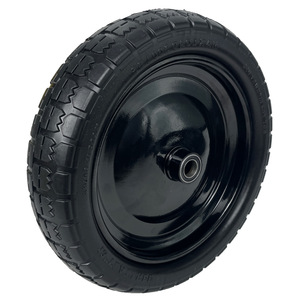 13 Inch Airless Solid Pu Foam Wheel With Ball Bearing <b>For</b> <b>Tool</b> <b>Cart</b> 200kg Load Capacity - Product Image 1