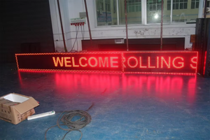 P10 في الهواء الطلق لون أحمر تشغيل رسالة أو حافلة نص أدى لوحة العرض مع واي فاي التحكم - Product Image 3