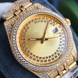 Reloj de Pulsera Premium para Hombre con Moissanita, Diseño Inspirado en Diseñadores, Estilo Casual de Negocios con Fecha - Product Image 3