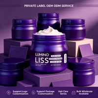 Crème Capillaire Correctrice Protéinée Hydratante et Nourrissante pour Cheveux Abîmés – Crème de Soin Capillaire Lissante et Brillante – Marque Privée OEM