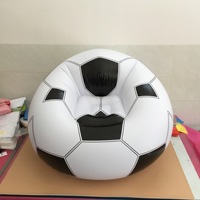 Canapé gonflable portable en PVC pour l'extérieur, style football, prix usine, modèle populaire 2026