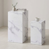 Table basse moderne en MDF écologique avec rangement et papier 3D adhésif pour salon, bureau, hôtel