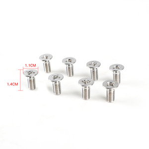 Pernos de montaje de disco de freno universales 93600-06014-0H plateados para reparación automotriz, paquete de 8, paquete de 16 - Product Image 2