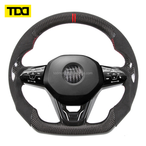 Volant en fibre de carbone TDD Premium Upgrade compatible avec Volkswagen Golf 8 GTI MK8 Tiguan L Passat Tiguan GTI R GTE GTS - Product Image 1