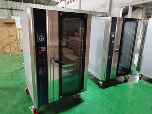 فرن كهربائي صناعي بسعة عالية 8 صواني 16 صواني فرن حراري يعمل بالغاز الدوار للخبز بالهواء الساخن - Product Image 6