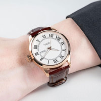 Montres automatiques mécaniques de luxe noires pour hommes en gros avec affichage de la date, style professionnel classique, cadran charmant et lumineux